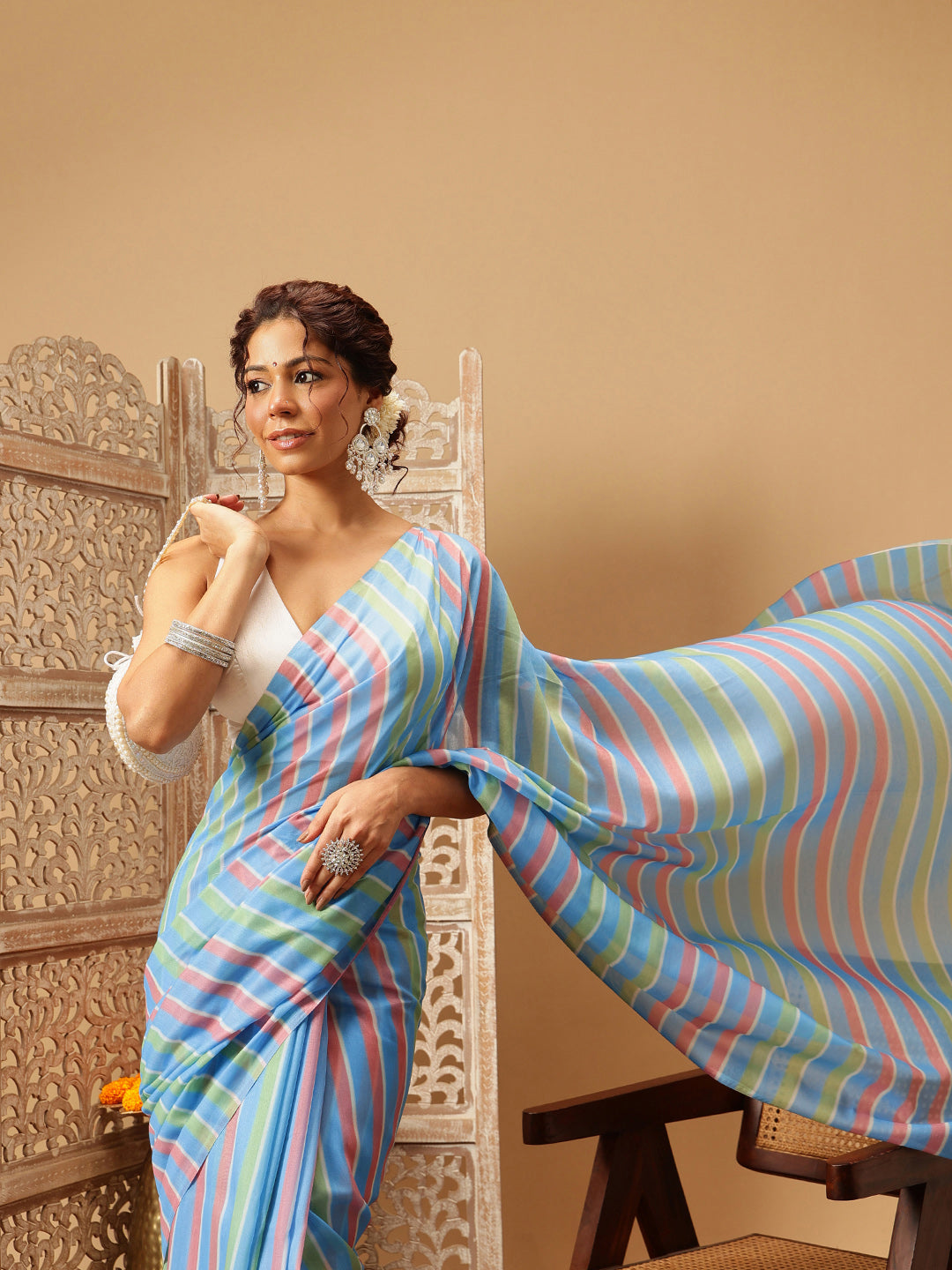 Digital Printed Soft Mal Cotton Saree