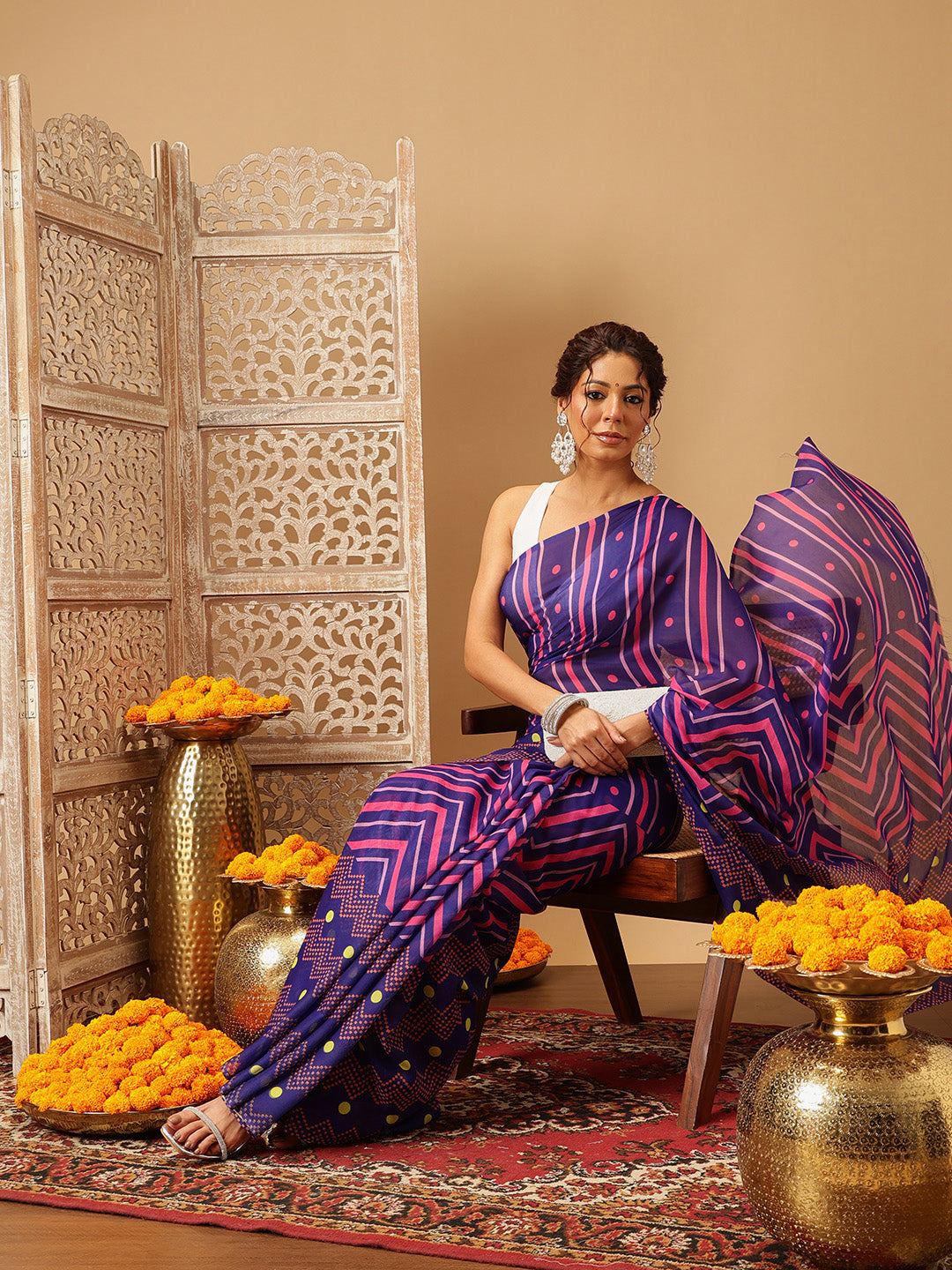 Digital Printed Soft Mal Cotton Saree