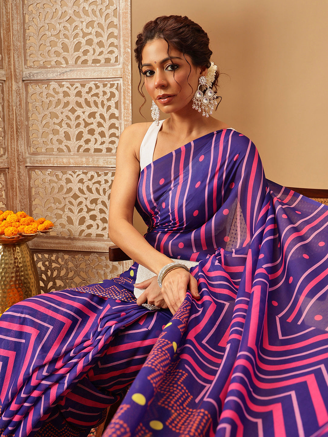 Digital Printed Soft Mal Cotton Saree