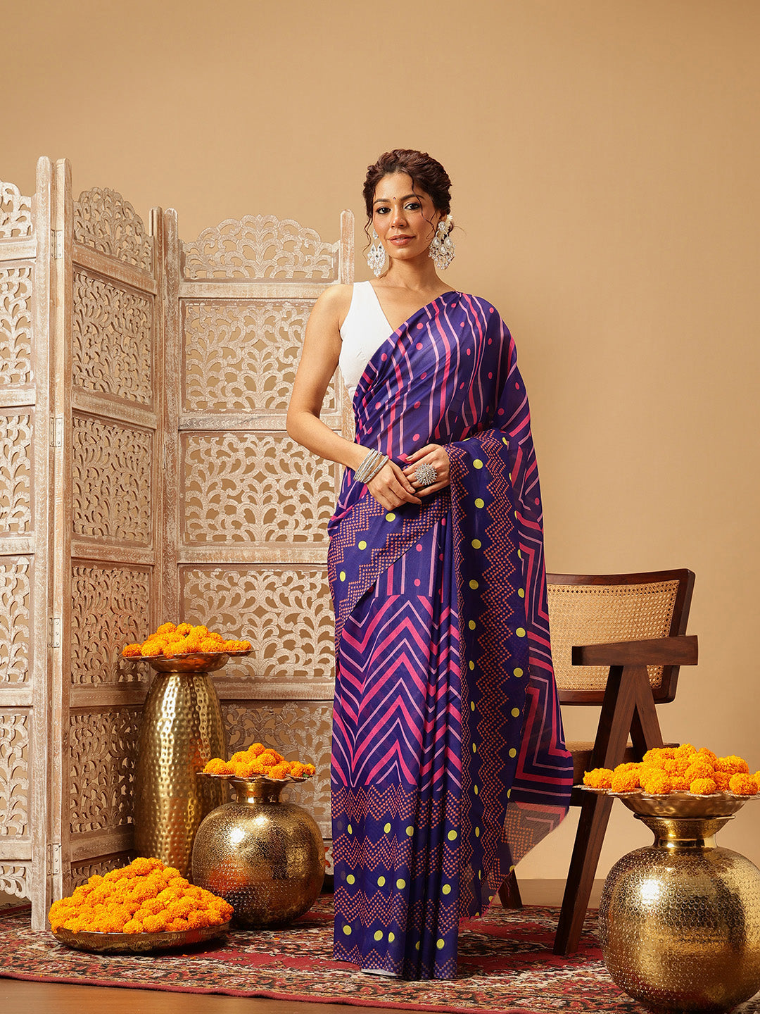 Digital Printed Soft Mal Cotton Saree