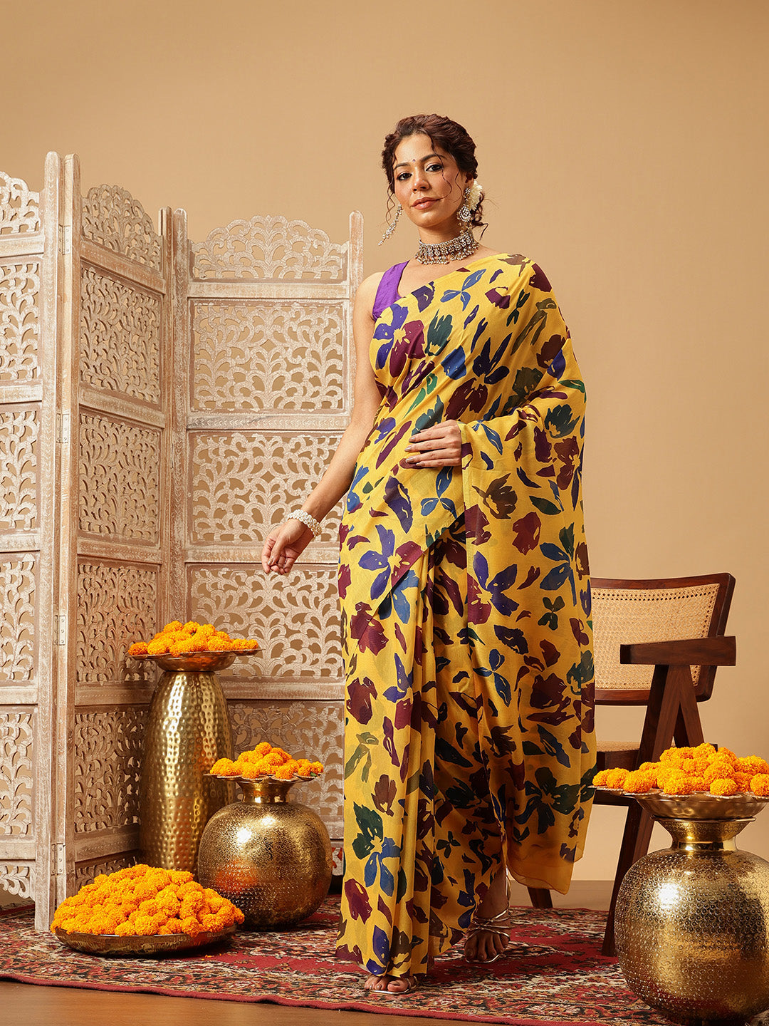 Digital Printed Soft Mal Cotton Saree