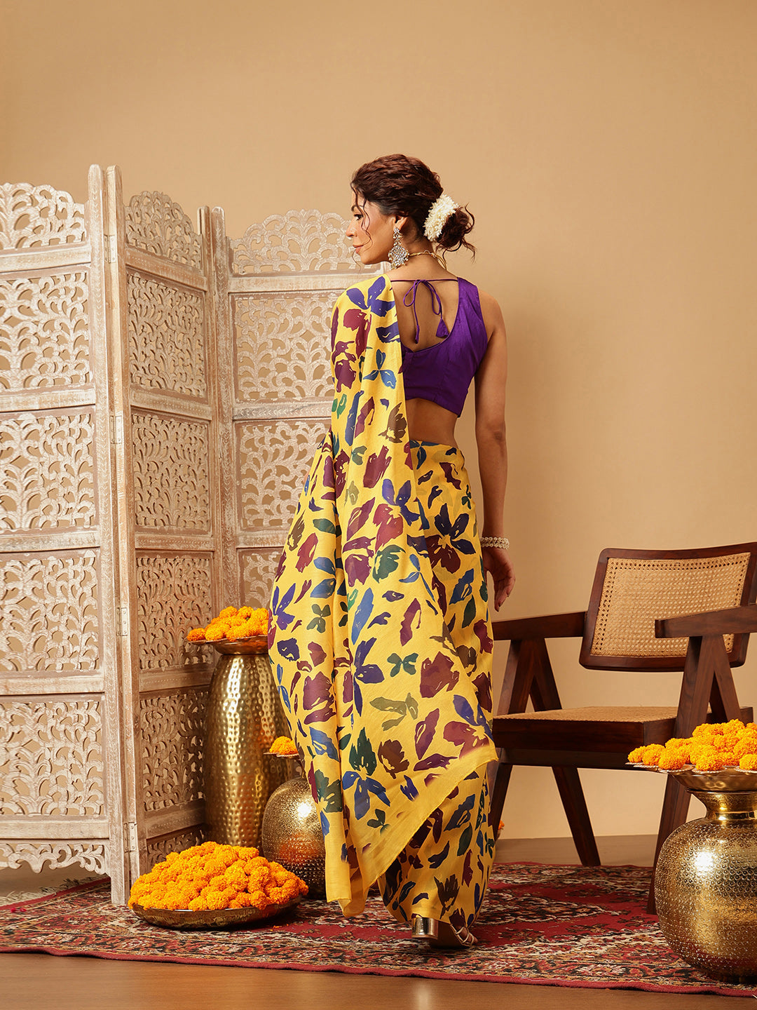 Digital Printed Soft Mal Cotton Saree