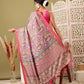 Ikkat Patola Digital Printed Saree Embellished with Tassels