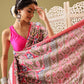 Ikkat Patola Digital Printed Saree Embellished with Tassels