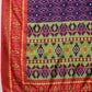 Ikkat Patola Digital Printed Saree Embellished with Tassels