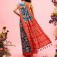 Ikkat Patola Digital Printed Saree Embellished with Tassels