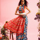 Ikkat Patola Digital Printed Saree Embellished with Tassels