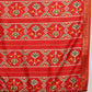 Ikkat Patola Digital Printed Saree Embellished with Tassels
