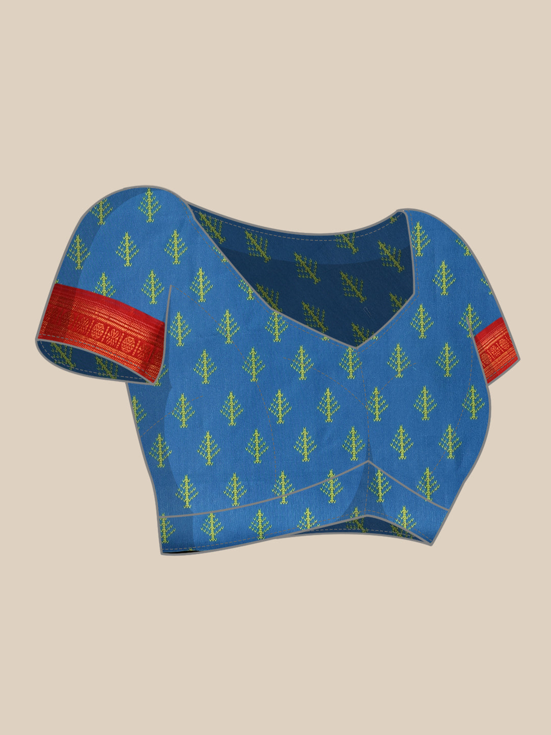 Ikkat Patola Digital Printed Saree Embellished with Tassels
