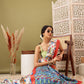 Ikkat Patola Digital Printed Saree Embellished with Tassels