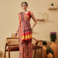 Rajkoti Double Ikat Patola Soft Silk Saree With Tassels