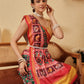 Rajkoti Double Ikat Patola Soft Silk Saree With Tassels