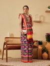 Rajkoti Double Ikat Patola Soft Silk Saree With Tassels – Multicolor (Design 2832)