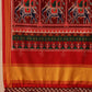 Rajkoti Double Ikat Patola Soft Silk Saree With Tassels