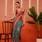 Hyderabadi Double Ikat Patola Soft Silk Saree With Tassels
