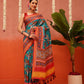 Hyderabadi Double Ikat Patola Soft Silk Saree With Tassels