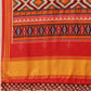 Hyderabadi Double Ikat Patola Soft Silk Saree With Tassels