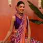 Hyderabadi Double Ikat Patola Soft Silk Saree With Tassels