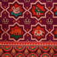 Hyderabadi Double Ikat Patola Soft Silk Saree With Tassels