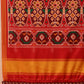 Hyderabadi Double Ikat Patola Soft Silk Saree With Tassels