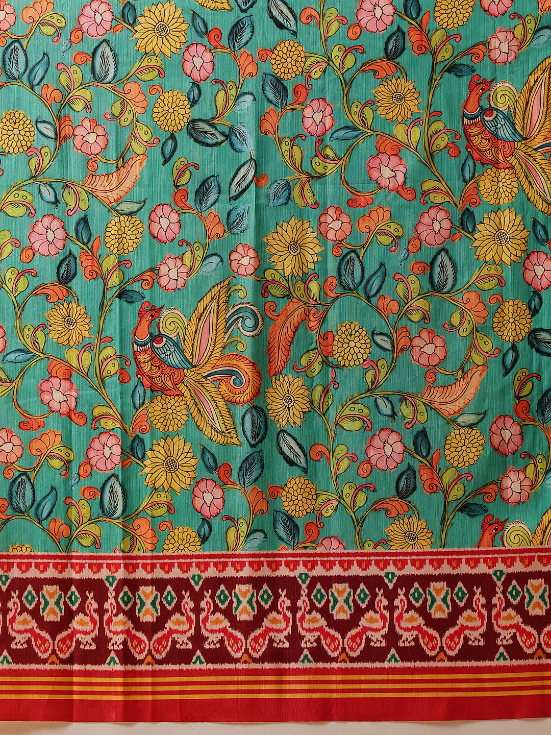Kalamkari With Traditional Patola Printed Sarees