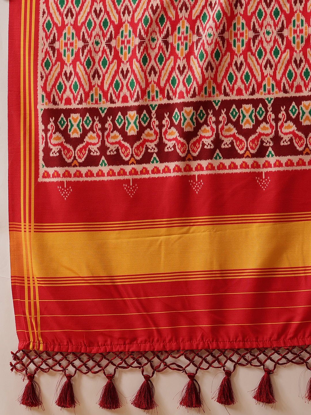 Kalamkari With Traditional Patola Printed Sarees