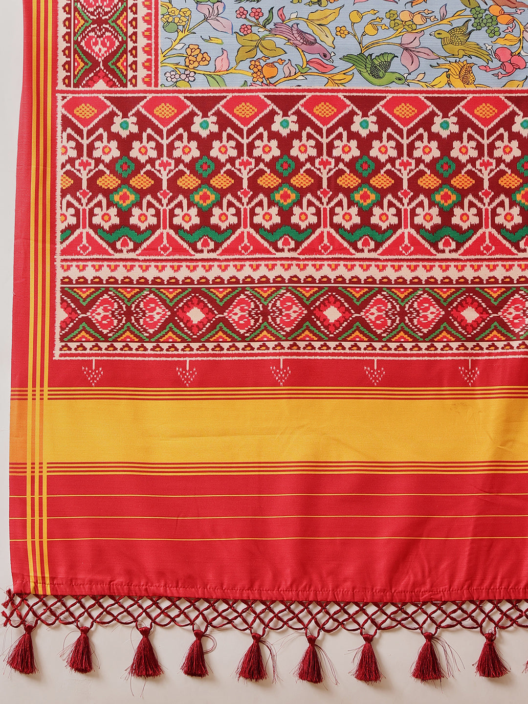 Kalamkari With Traditional Patola Printed Sarees