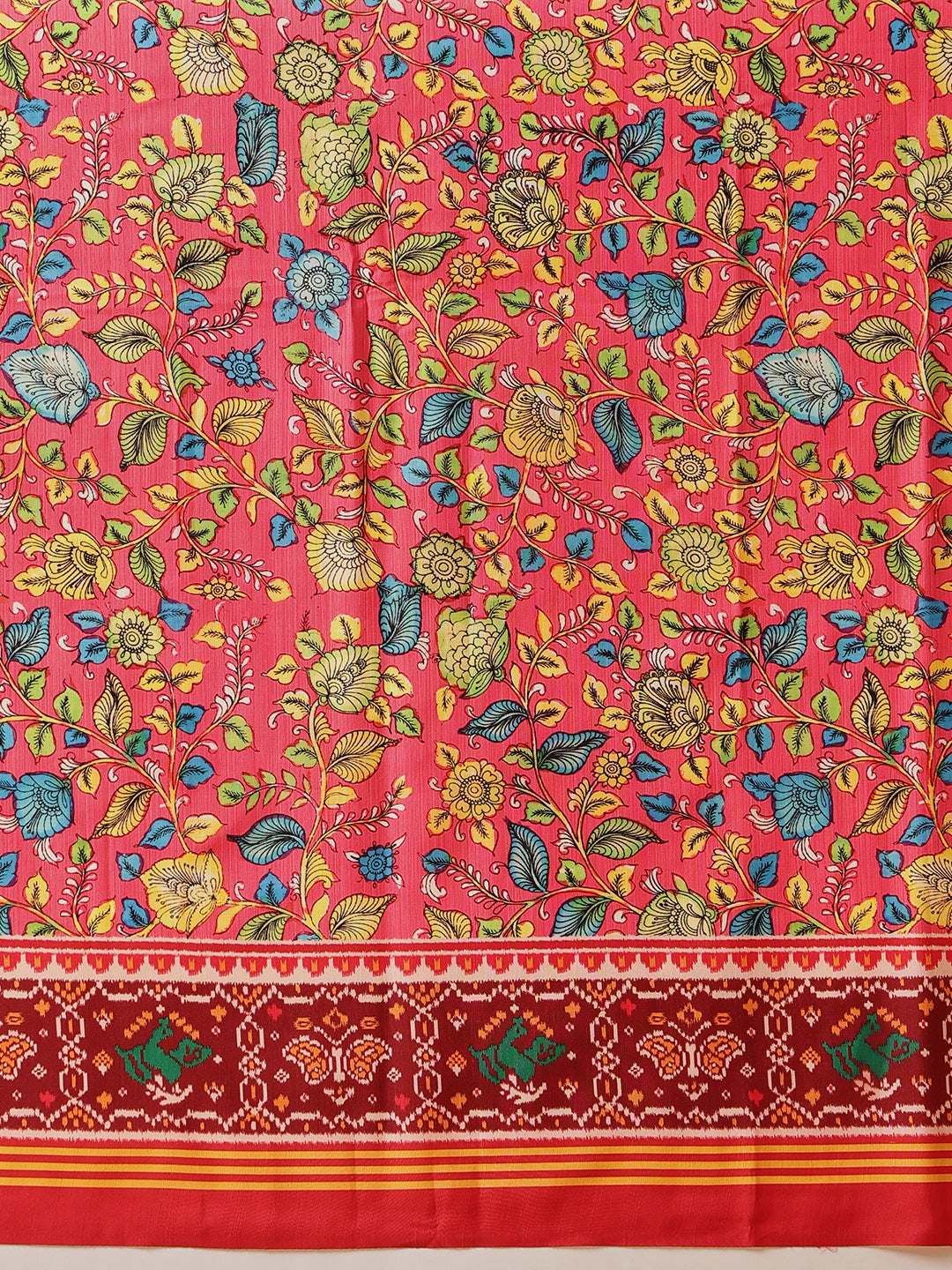Kalamkari With Traditional Patola Printed Sarees