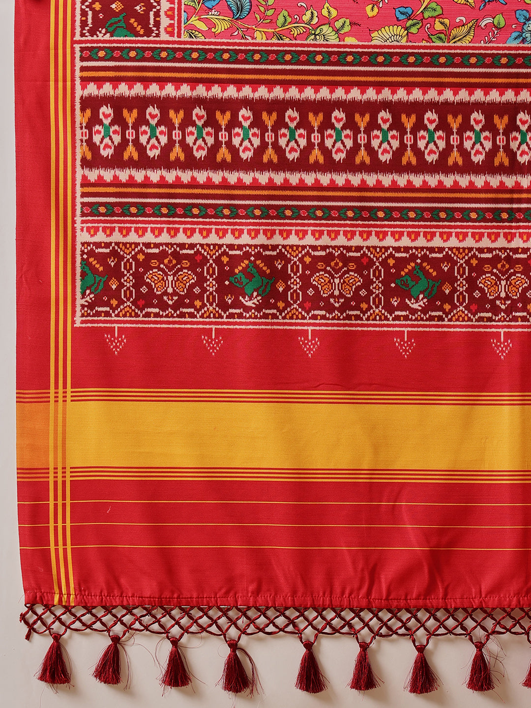 Kalamkari With Traditional Patola Printed Sarees