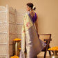 Banarasi Tissue Soft Silk Digital Printed Saree Woven Pallu & Blouse