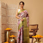Banarasi Tissue Soft Silk Digital Printed Saree Woven Pallu & Blouse