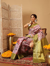 Banarasi Tissue Soft Silk Digital Printed Saree Woven Pallu & Blouse