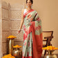 Banarasi Tissue Soft Silk Digital Printed Saree Woven Pallu & Blouse