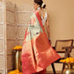 Banarasi Tissue Soft Silk Digital Printed Saree Woven Pallu & Blouse
