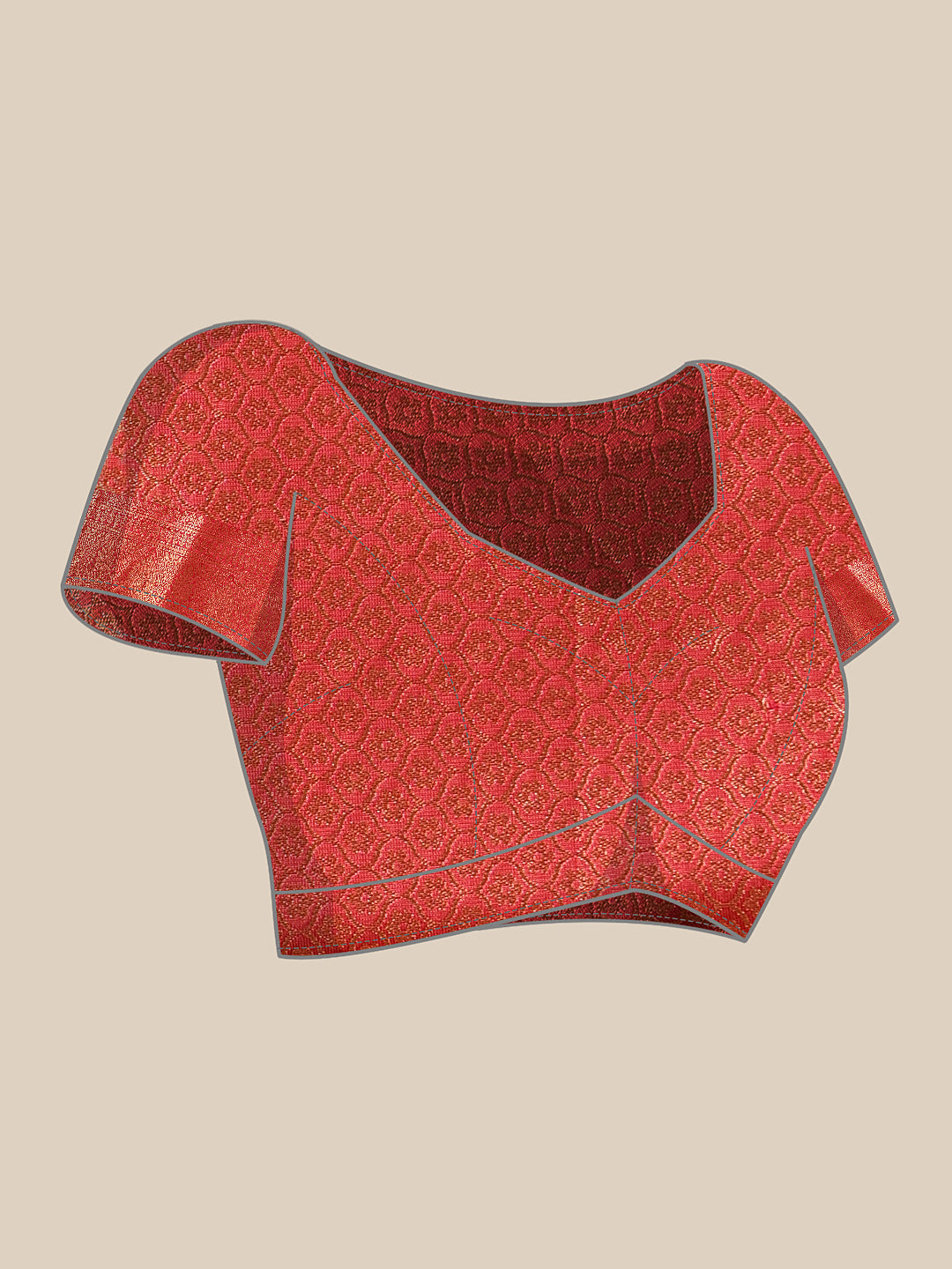 Banarasi Tissue Soft Silk Digital Printed Saree Woven Pallu & Blouse