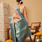 Banarasi Tissue Soft Silk Digital Printed Saree Woven Pallu & Blouse
