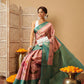 Banarasi Tissue Soft Silk Digital Printed Saree Woven Pallu & Blouse