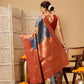 Crushed Tissue Silk Floral Digital Printed Saree