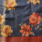 Crushed Tissue Silk Floral Digital Printed Saree