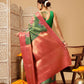 Crushed Tissue Silk Floral Digital Printed Saree