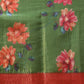 Crushed Tissue Silk Floral Digital Printed Saree