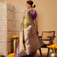 Crushed Tissue Silk Floral Digital Printed Saree