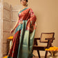 Crushed Tissue Silk Floral Digital Printed Saree