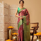 Crushed Tissue Silk Floral Digital Printed Saree