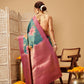 Crushed Tissue Silk Floral Digital Printed Saree