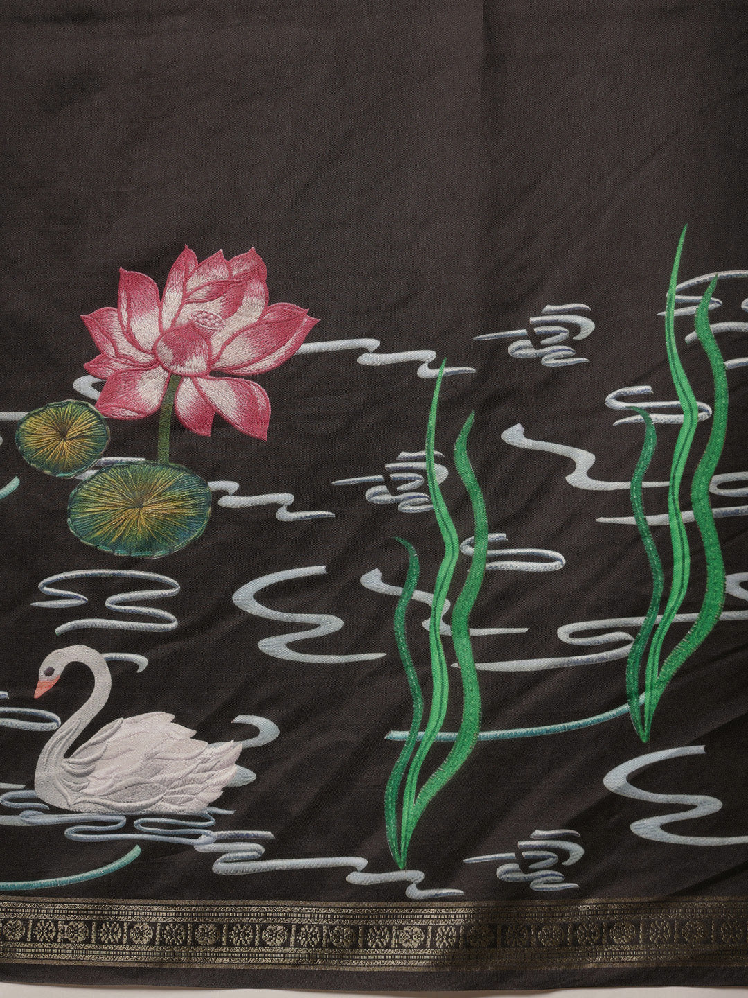 Digital Printed Art Silk Saree