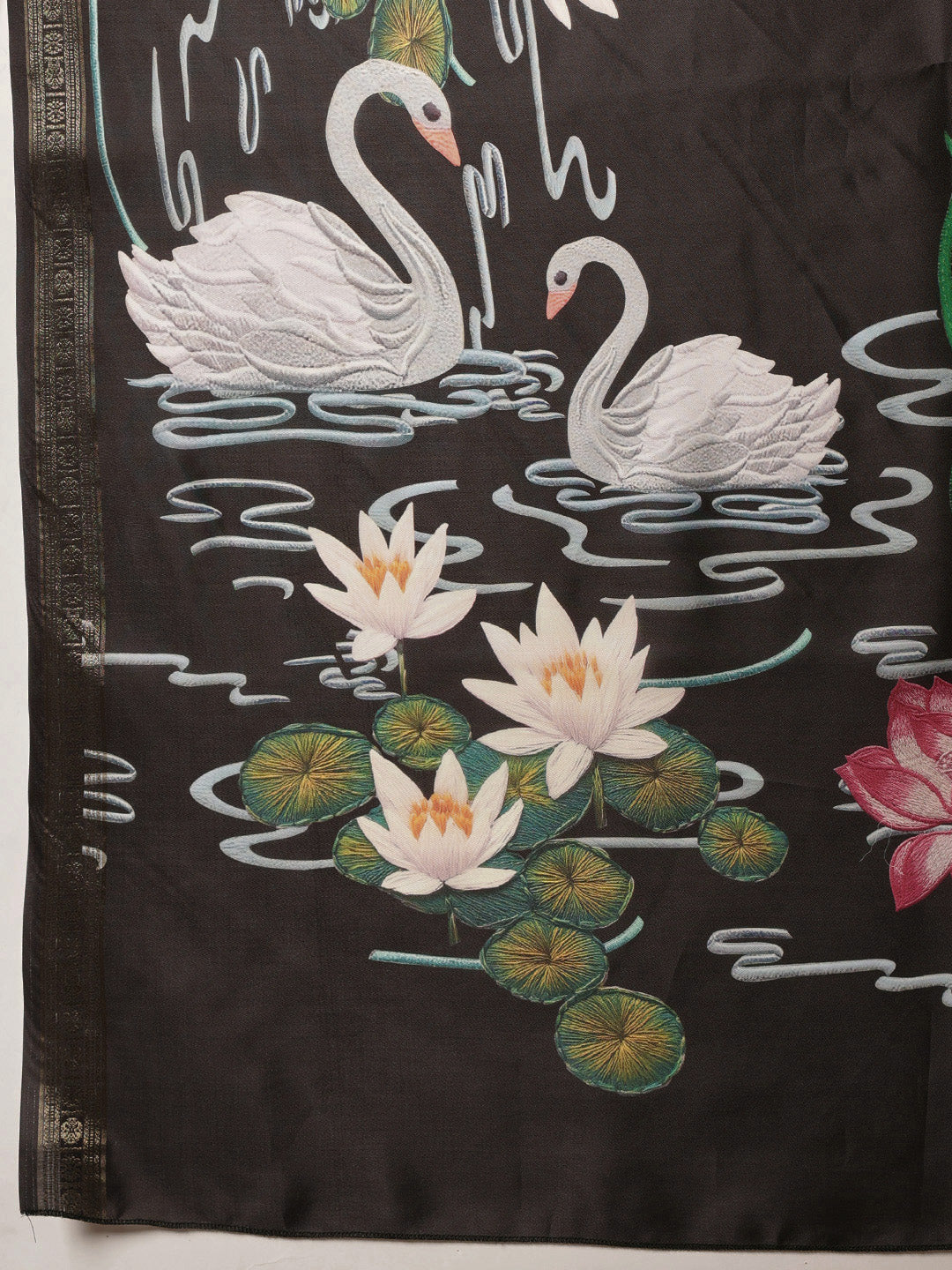 Digital Printed Art Silk Saree