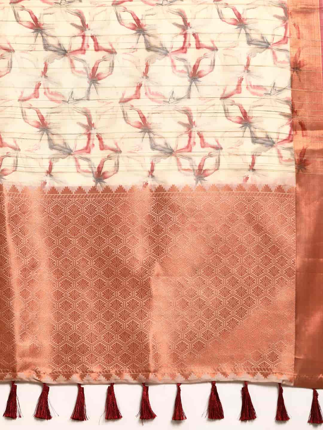 Digital Printed Khadi Saree