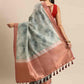 Digital Printed Khadi Saree