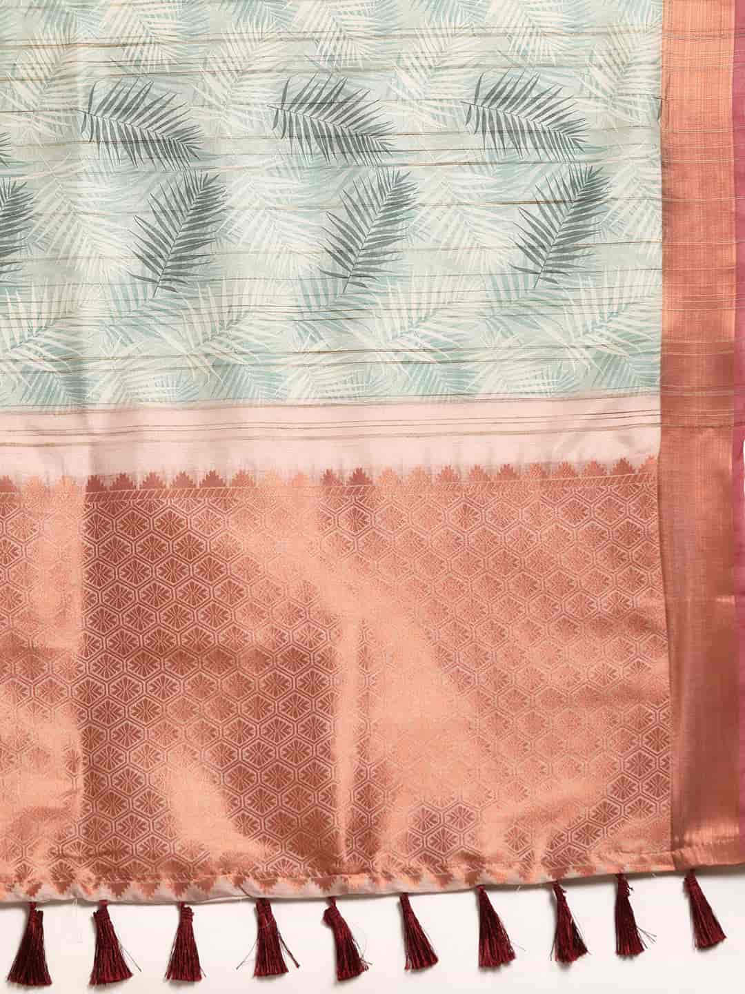 Digital Printed Khadi Saree